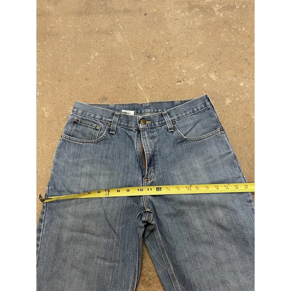 Carhartt‎ Jeans Mens 33x30 Blue Relaxed Fit Straight Leg Workwear 101483-988